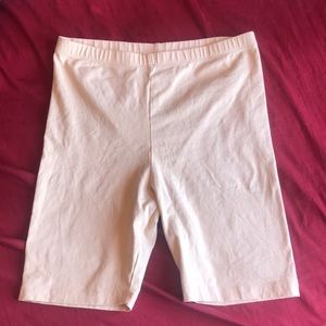 Nude biker shorts